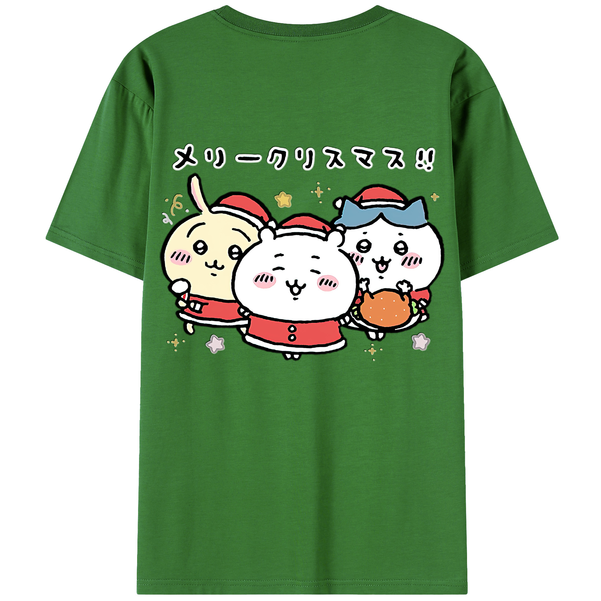 （画像用） ちいかわ ハチワレ Chii-kawa hachiware レディース半袖Tシャツ(バックプリント)